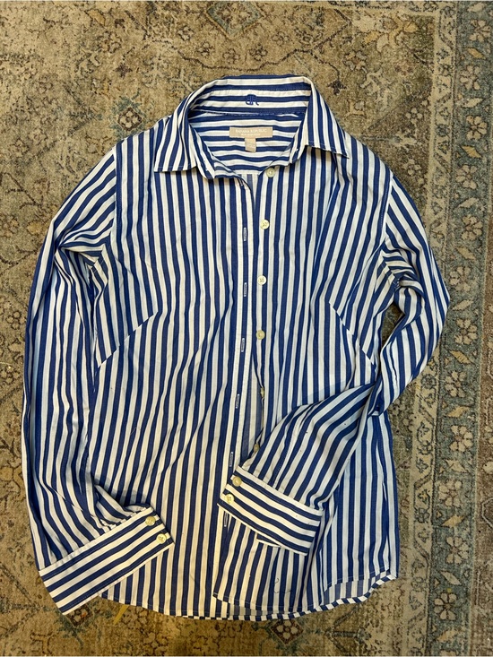Banana Republic Tops - Banana Republic White and Blue Striped Shirt
